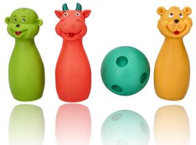 Развивающая игра Hencz Toys Bowling Pins, многоцветный, 4 шт.
