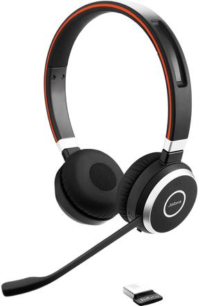 Vadu austiņas Jabra Evolve 65 UC, melna krās.