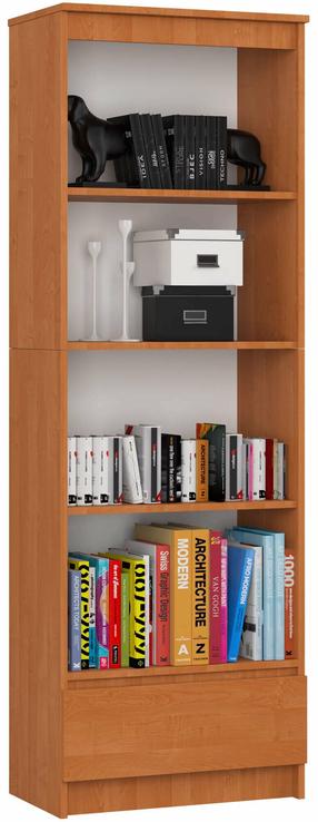 Knygų lentyna Akord Furniture Factory R60, ruda, 60 cm x 35 cm x 180 cm