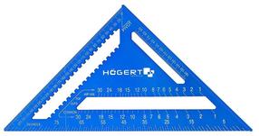 Dailidės trikampis Högert HT4M214, 300 mm, aliuminis, 0 - 90 °
