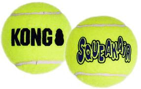 Игрушка для собаки Kong Air Squeaker Tennis Ball Large, желтый, 2 шт.