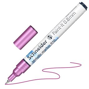 Teksto žymeklis Schneider Paint-lt 010, 0.8 mm, metalo sp./violetinė sp.