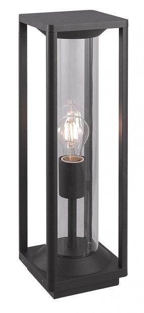 Pastatomas lauko šviestuvas Su-Ma Porto, 60W, E27, IP65, juoda sp., 14.5 cm x 50 cm