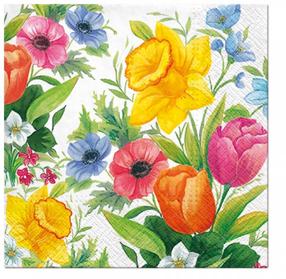 Popierinės servetėlės Paw Decor Collection Spring Meadow, 33 cm x 33 cm, įvairių spalvų, 20 vnt.