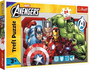 Dėlionė Trefl Marvel The Avengers Always Just 14378, 40 cm x 60 cm, 24 vnt., įvairių spalvų
