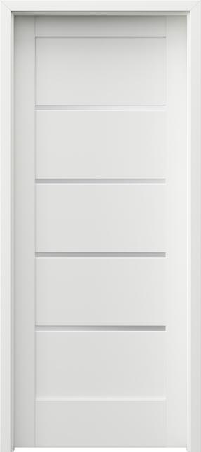 Iekšdurvju vērtne rāmis Porta Trim Lite A4, kreisais, balta krās., 203 x 84.4 x 4 cm