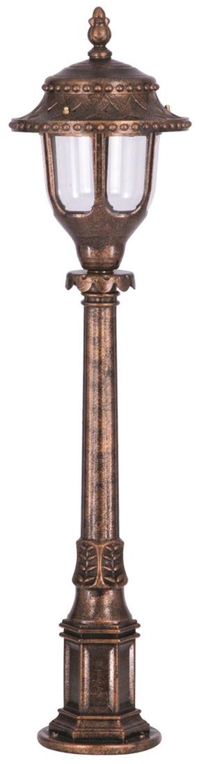 Pastatomas lauko šviestuvas Opviq BSU-68180-BKR, 60W, E27, IP65, bronzos sp./ruda sp., 25 cm x 95 cm