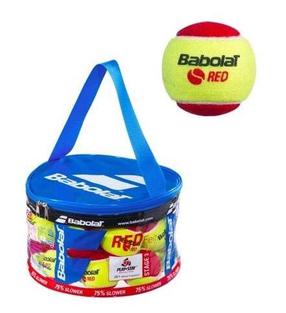 Tennisepallide komplekt Babolat Red Felt 1627, punane v./kollane v., 24 tk