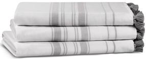  Vonios rankšluostis Foutastic One Side Striped 581CAN1343, pilka sp., 180 cm x 100 cm