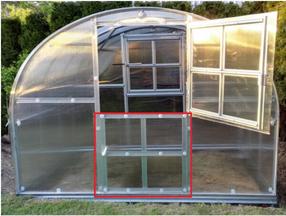  Šiltnamio durys Klasika 930885, 1 m x 1 m