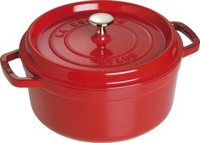 Эмалированная чугунная кастрюля Staub La Cocotte, Ø26 см, 5.2 л, красный цв.