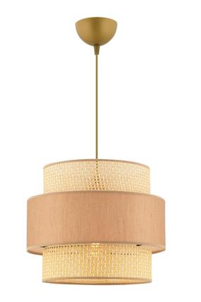 Lampa griesti Opviq Cascade Hazeran 390FLH2442, E27, 1 x 45 W, bēša krās. / zelta krās.