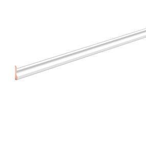 Плинтус Domoletti 717511, 2400 см x 6.9 см x 1.5 см, белый цв.