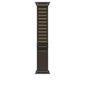 Pulksteņa siksniņa Apple Alpine Loop, 49 mm Small, titanium black krās./dark olive