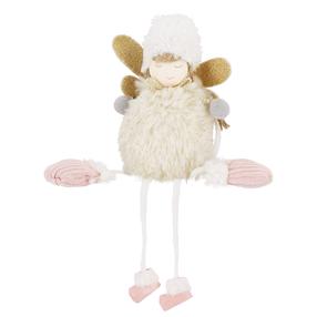 Ziemassvētku dekors, "Eņģelis" Springos Angel CA1094, 24 cm, daudzkrāsaina