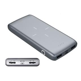 Lādētājs-akumulators (Power bank) Platinet, 10000 mAh, pelēka krās.