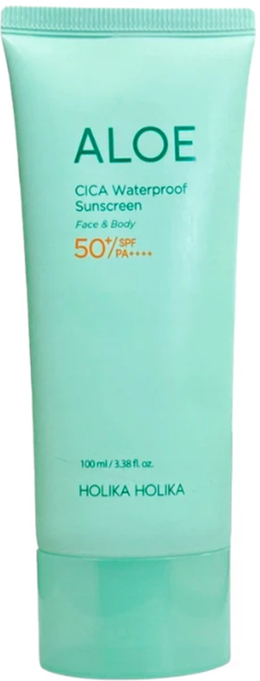 Krēms iedeguma kopšanai ķermenim/sejai Holika Holika Aloe Cica Waterproof SPF50+, 100 ml