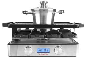 Elektriskais galda grils Gastroback Raclette & Fondue Advanced Plus