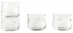 Stiklinių komplektas Homla Silens, stiklas, 0.2 l, 4 vnt.
