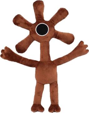 Mīkstā rotaļlieta HappyJoe Rainbow Friends Flower Monster, brūna krās., 30 cm