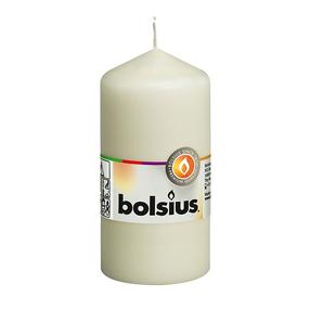 Svece, cilindriskas Bolsius Pillar candle, 25 h, brūngans krās.