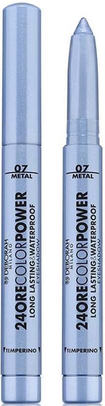 Akių šešėliai Deborah Milano 24ore Color Power, 1.4 g, žydra sp. 07 light blue