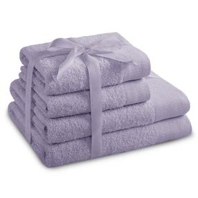  Vannirätikute komplekt Restilo Amari 23864, helelilla v., 140 cm x 70 cm, 4 tk
