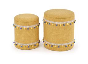 Пуф Grado w/ Storage Function, желтый цв., 38 см x 38 см x 44 см