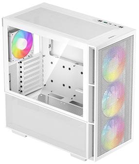 Корпус компьютера Deepcool CH560, прозрачный цв./белый цв.