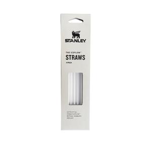 Daugkartinio naudojimo šiaudeliai Stanley IceFlow Flip Straw, 24.8 cm, plastikas, skaidri sp., 4 vnt.