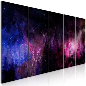Reprodukcija Artgeist Deer Galaxy (5 Parts), 45 cm x 90 cm