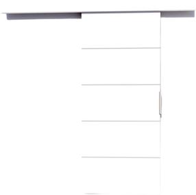 Durvis Biella 86, bīdāmām iekšdurvīm, 205 cm, balts krās.