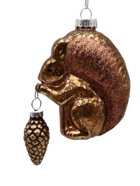 Eglutės žaisliukas Christmas Touch EBG14C420, ruda sp., 9.5 cm, stiklas