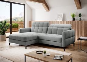 Kampinė sofa Lorelle Inari 91, pilka sp., kairinė, 160 x 225 cm x 105 cm