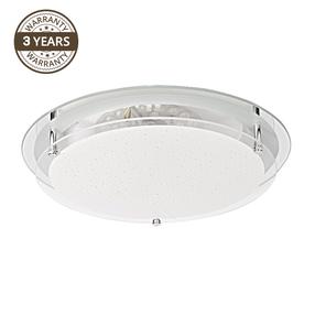 Šviestuvas lubų Domoletti 16626-YL, LED, 4000 °K, 1 x 24 W, balta sp. / chromo sp.