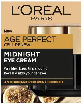 Paakių kremas L’Oréal Paris Age Perfect Midnight, 15 ml