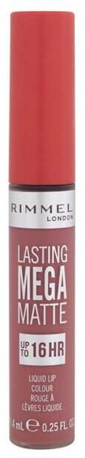 Lūpu krāsa Rimmel London Lasting Mega Matte 16HR, 7.4 ml, tumši rozā krās., 210