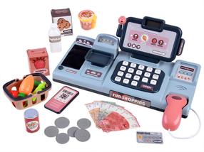 Игрушки для магазина, кассовый аппарат Happy Shopping, многоцветный