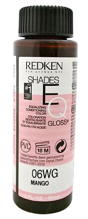 Plaukų dažai Redken Shades EQ Gloss, mango sp., 06WG, 180 ml