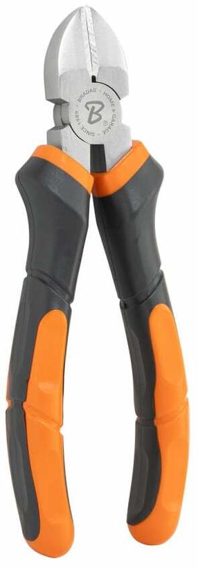 Replės šoniniam/įstrižiniam kirpimui Bradas Master Grip Home & Garage, 180 mm