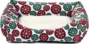 Gyvūno guolis Barry King BK-15602, balta sp./raudona sp./žalia sp., 60 cm x 48 cm