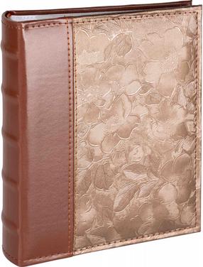 Альбом для фотографий Victoria Collection B 10x15/200M Flower-3, коричневый цв.