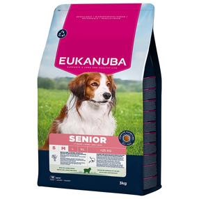 Sausas šunų maistas Eukanuba Senior, ėriena/ryžiai, 3 kg