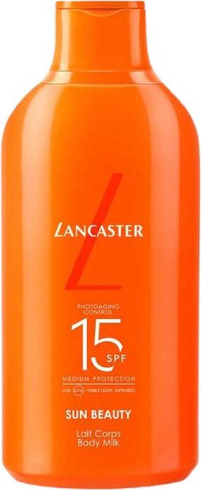 Päevituse hoolduskreem keha jaoks Lancaster Sun Beauty Silky Milk SPF15, 400 ml