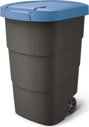 Rūšiavimo šiukšliadėžė Prosperplast Keden, 95L l, mėlyna sp./juoda sp.