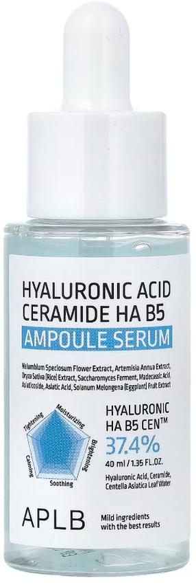 Сыворотка для лица APLB Hyaluronic Acid Ceramide HA B5 Ampoule, 40 мл