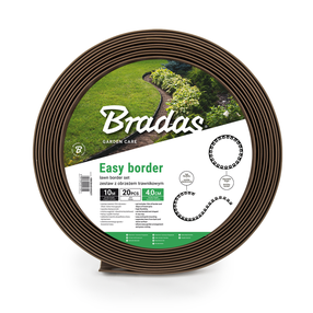 Dobes apmale Bradas Easy Border, 1000 cm x 4 cm, brūna krās.