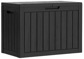 Sodo daiktadėžė Akord Furniture Factory, 43 cm x 77.5 cm x 55.5 cm, 170 l, juoda sp.