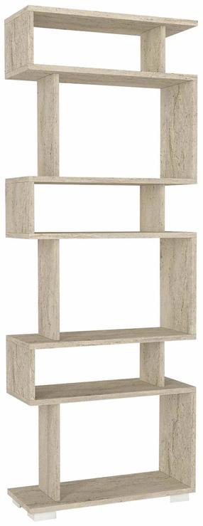 Knygų lentyna Kalune Design Blok, travertine sp., 165 cm x 60 cm x 19.5 cm