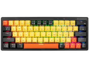 Belaidė žaidimų klaviatūra Tracer GameZone Evo1 Hot, EN, juoda sp./geltona sp.